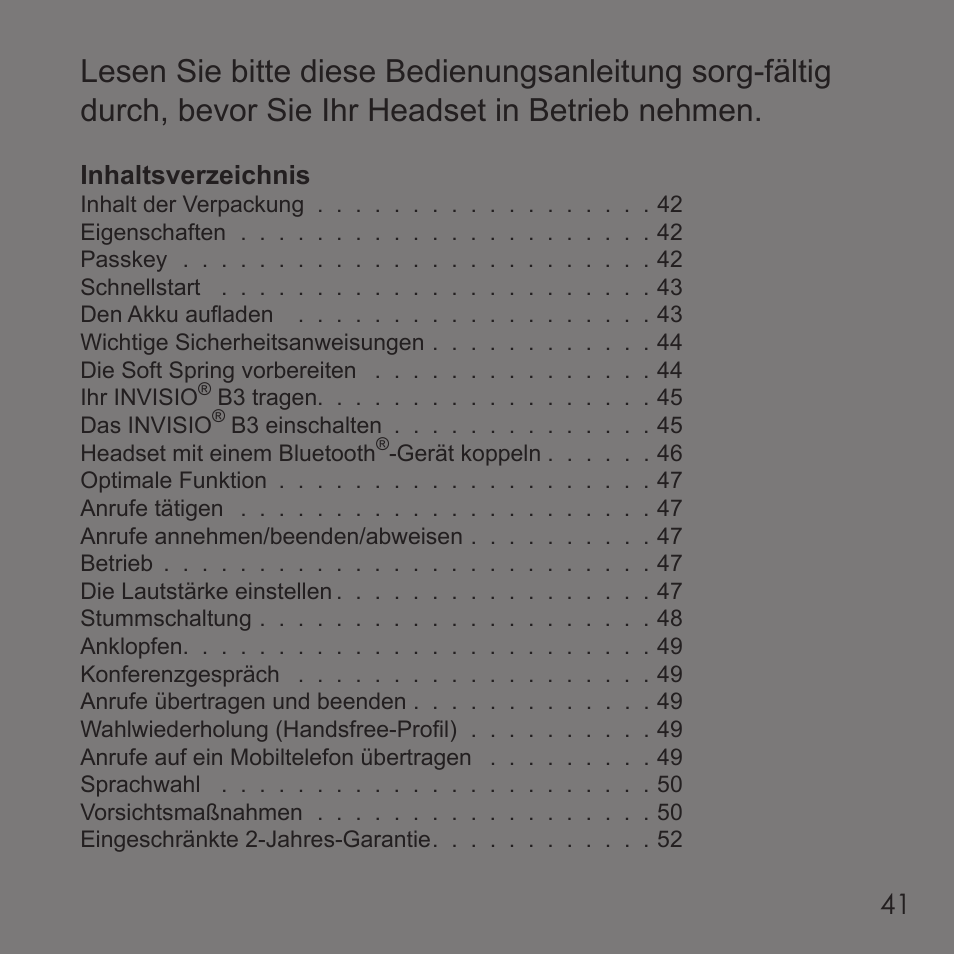 Invisio B3 User Manual | Page 41 / 133