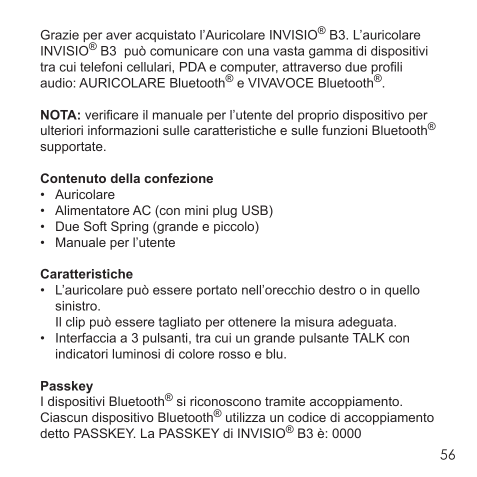 Invisio B3 User Manual | Page 56 / 133