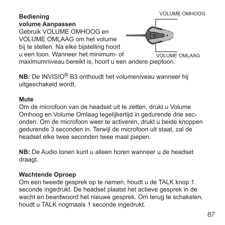 Invisio B3 User Manual | Page 87 / 133