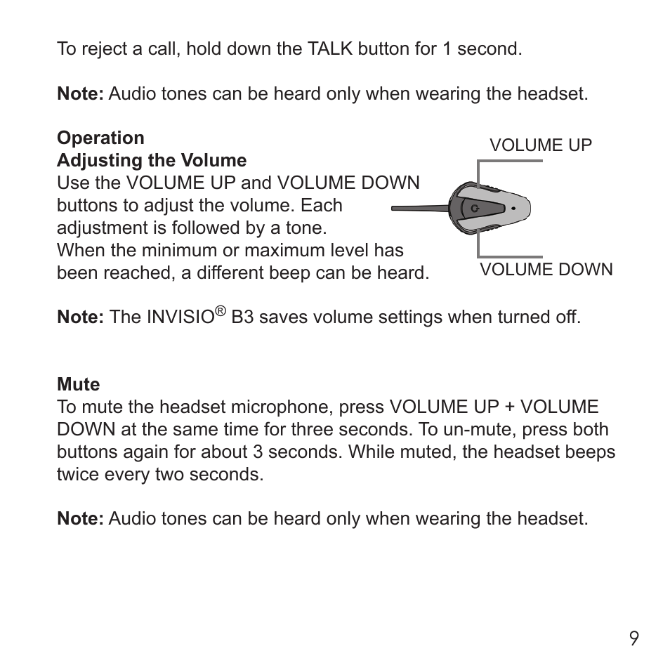 Invisio B3 User Manual | Page 9 / 133