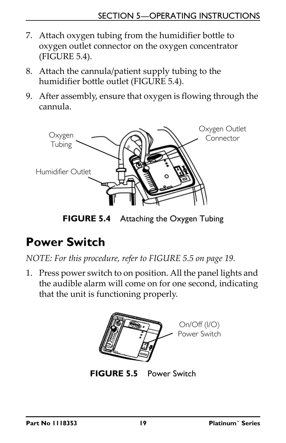 Power switch | Invacare IRC10LX User Manual | Page 19 / 32