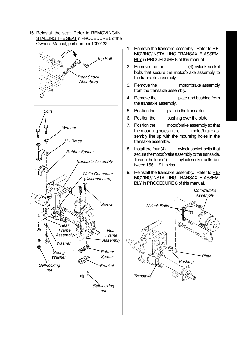 Replacing motor/brake assembly (figure 3) | Invacare LYNX PANTHER LX-4 User Manual | Page 35 / 60