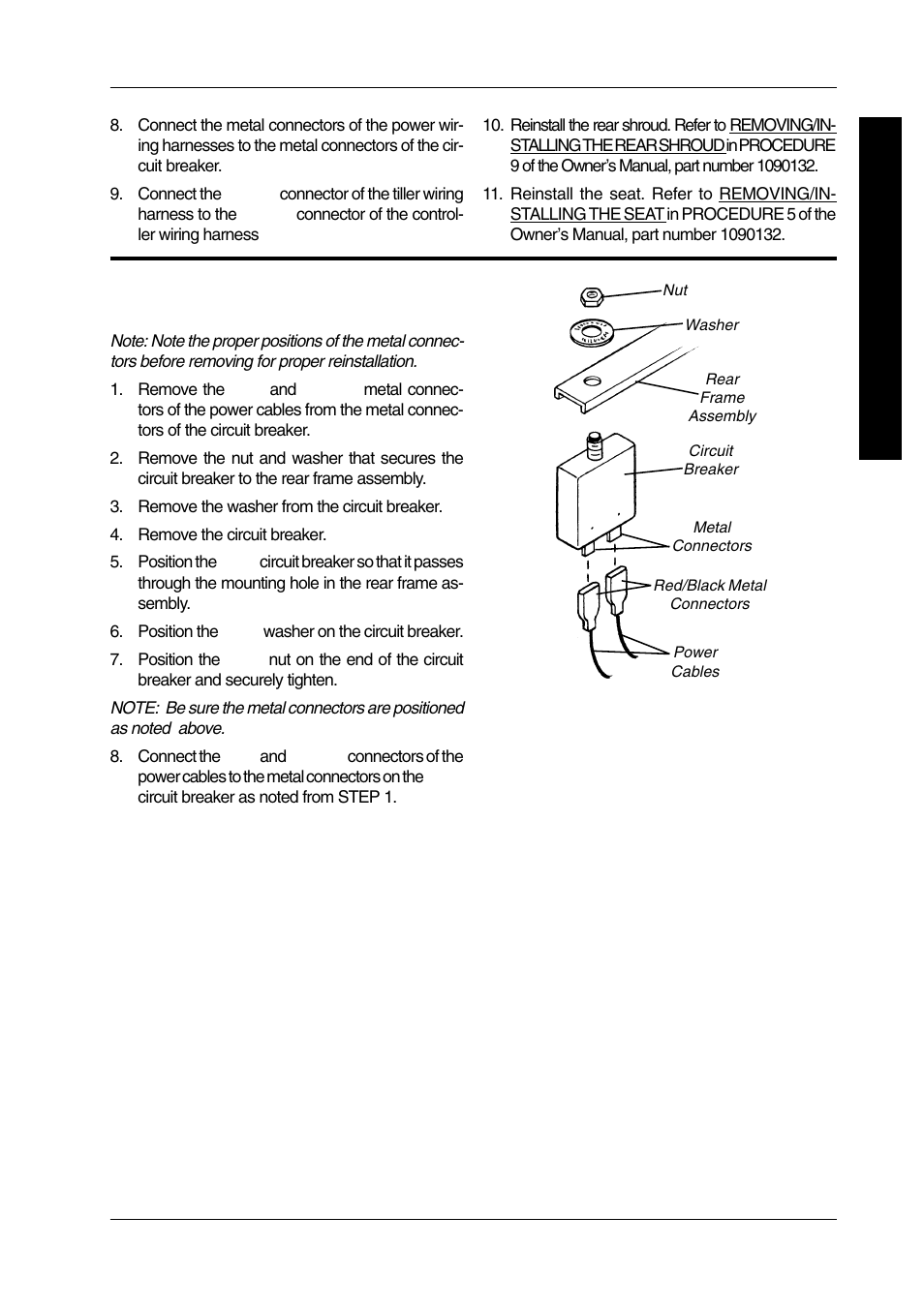 Replacing circuit breaker (figure 6) | Invacare LYNX PANTHER LX-4 User Manual | Page 43 / 60