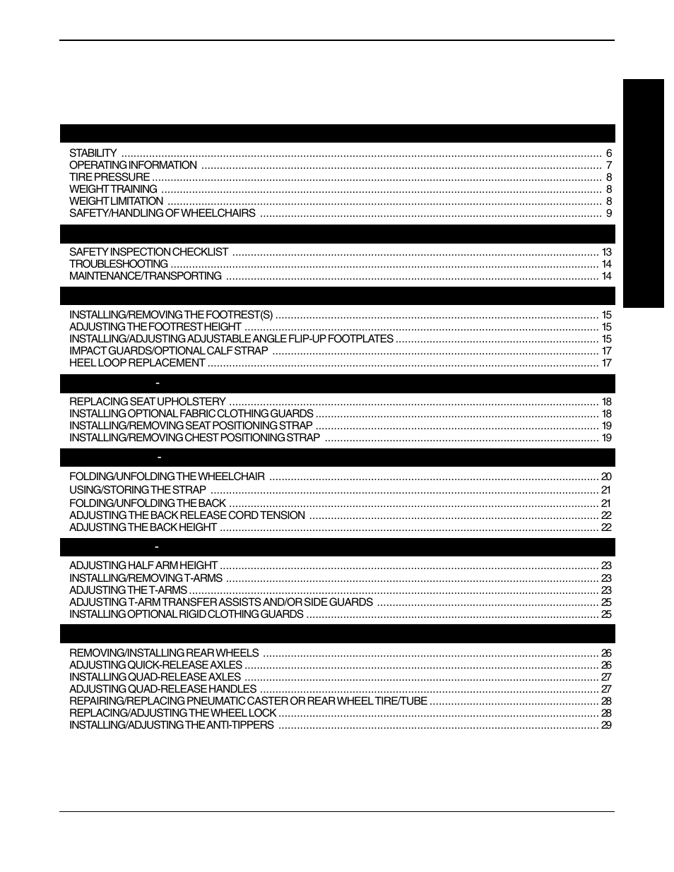 Invacare Spyder 1098318 User Manual | Page 3 / 32