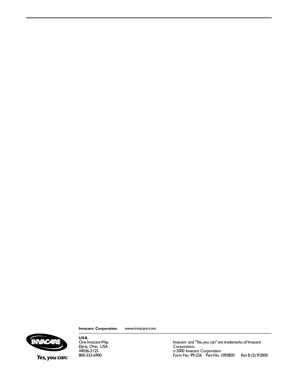 Invacare Spyder 1098318 User Manual | Page 32 / 32