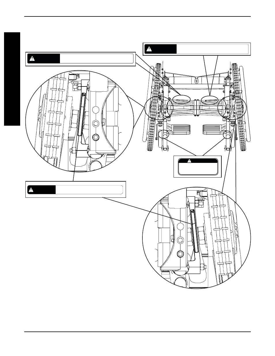 Warning label locations, Warning | Invacare Spyder 1098318 User Manual | Page 4 / 32