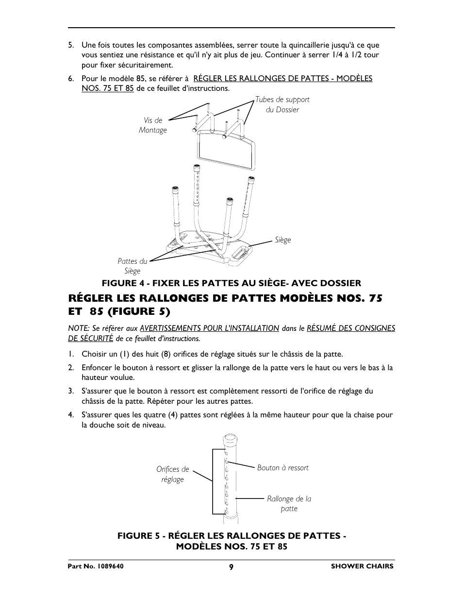 Invacare 75 User Manual | Page 9 / 16