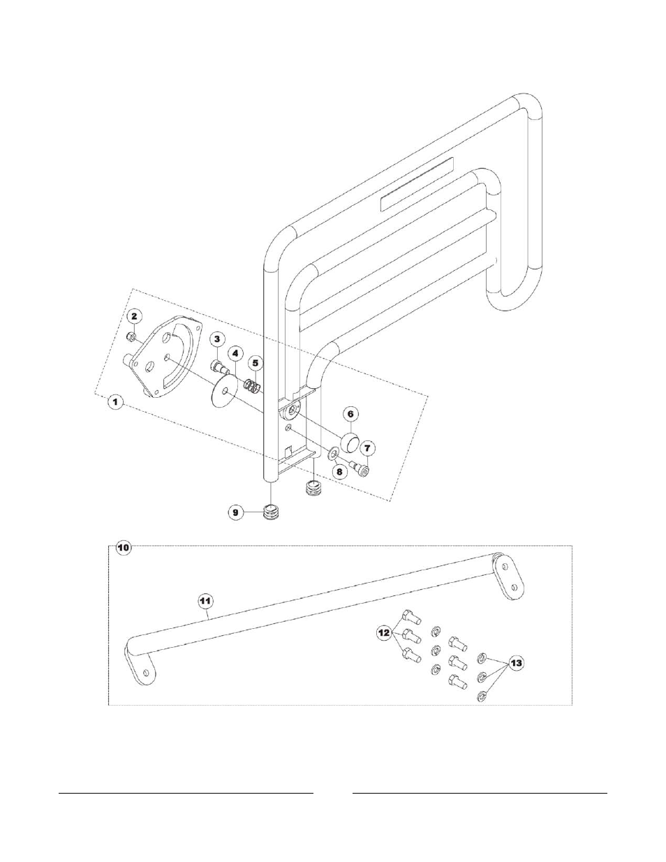 Half length assist rail - 6632 | Invacare Bed Rails User Manual | Page 26 / 33