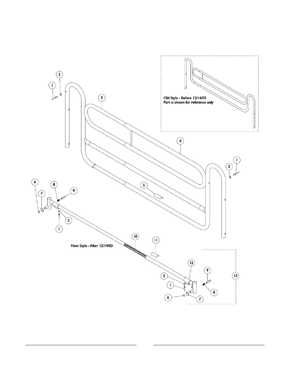 Economy telescoping bed rail 6650 | Invacare Bed Rails User Manual | Page 30 / 33
