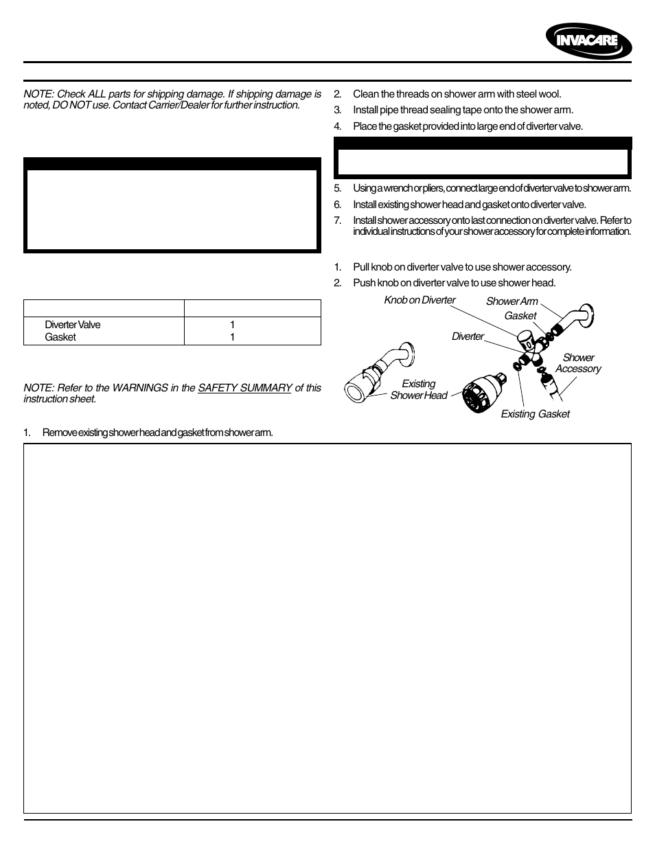 Invacare DV401C User Manual | 4 pages