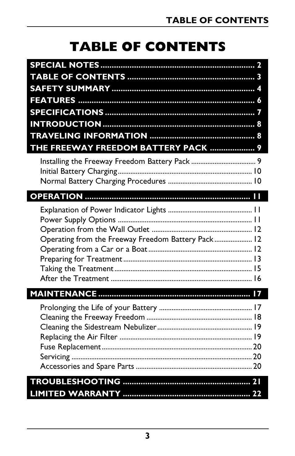 Invacare IRC1175 User Manual | Page 3 / 24