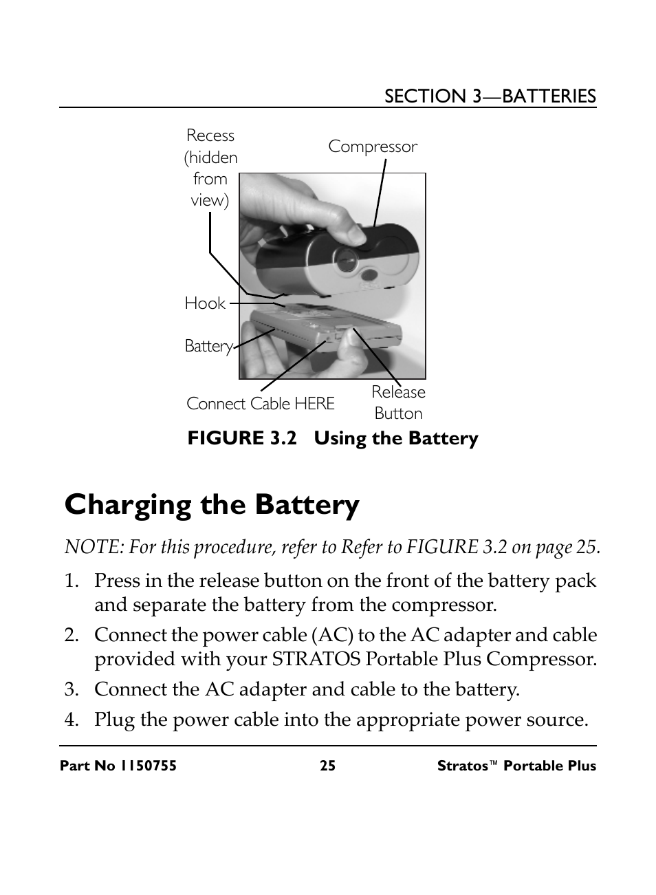 Charging the battery | Invacare IRC 1730 User Manual | Page 25 / 40