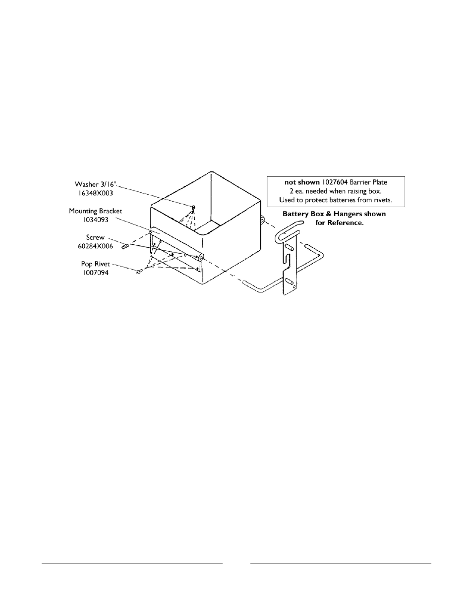 Battery box hangers | Invacare M3900 User Manual | Page 190 / 255