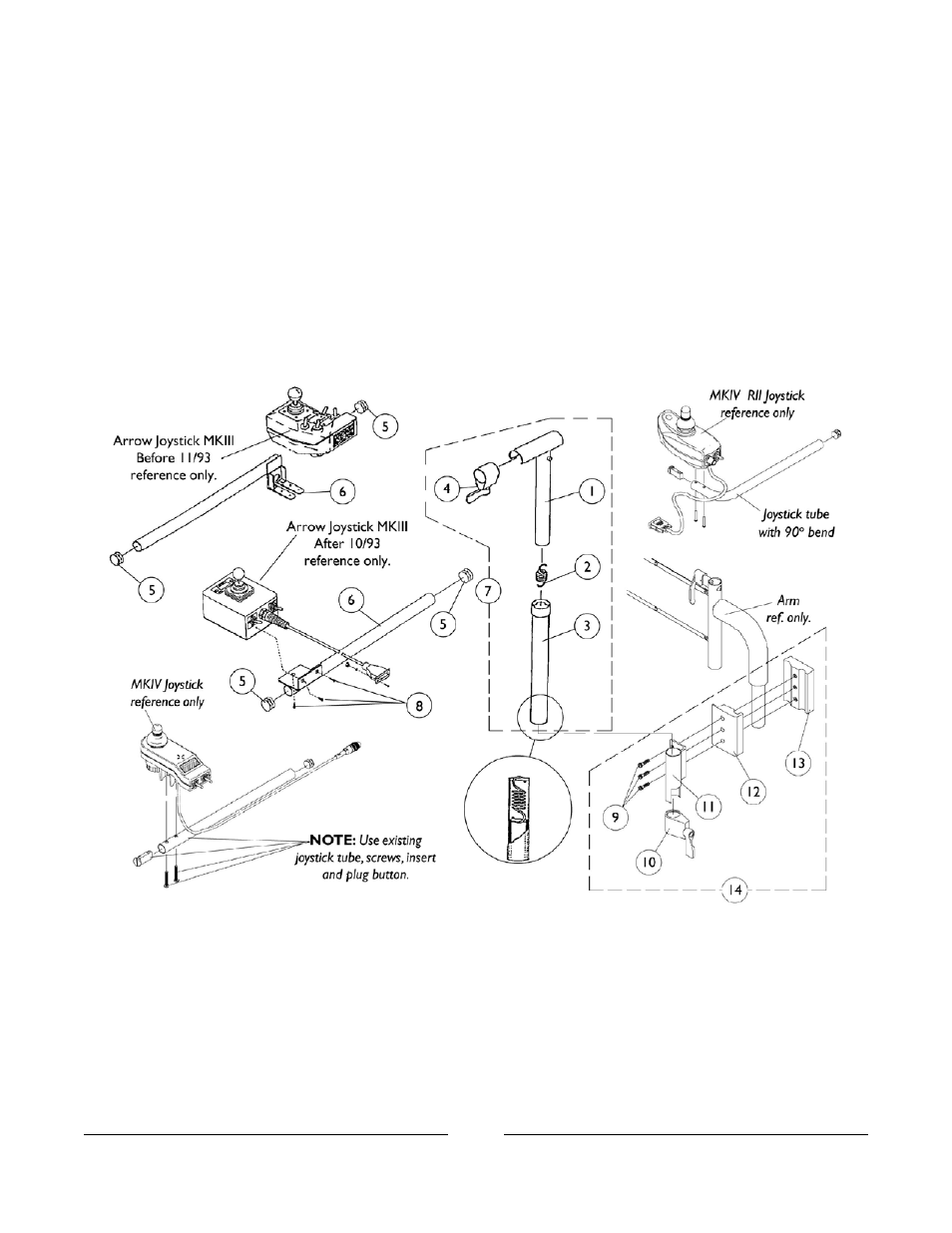 Mid-line swing bracket assembly | Invacare M3900 User Manual | Page 209 / 255