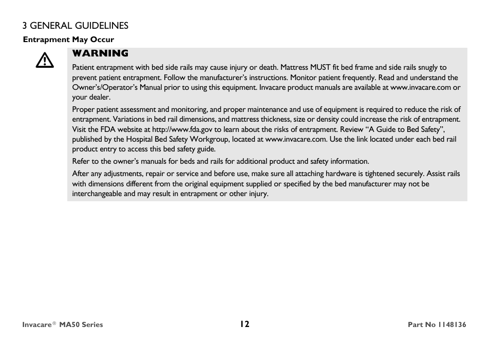 Invacare MicroAIR MA50 User Manual | Page 12 / 36