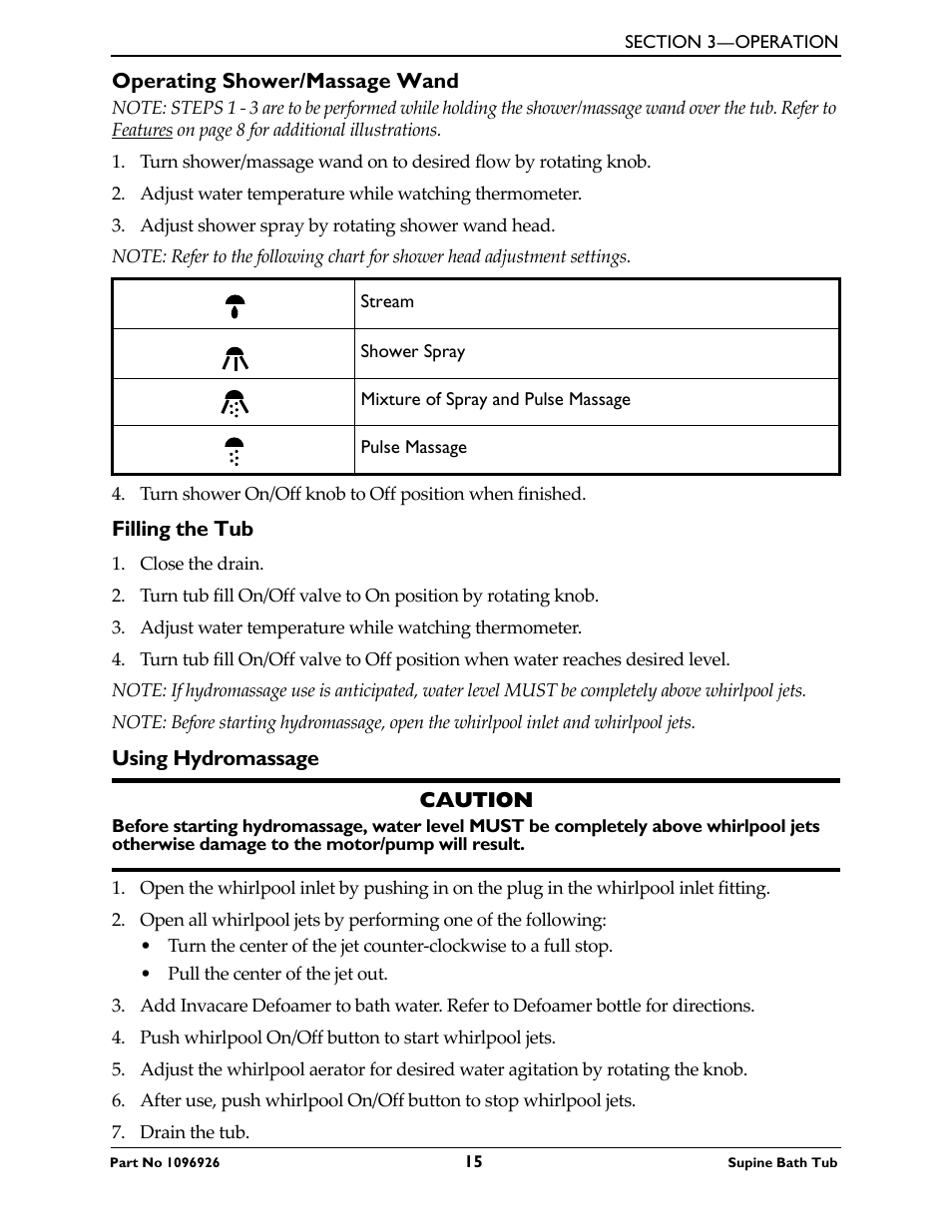 Invacare IH6300ADH User Manual | Page 15 / 32