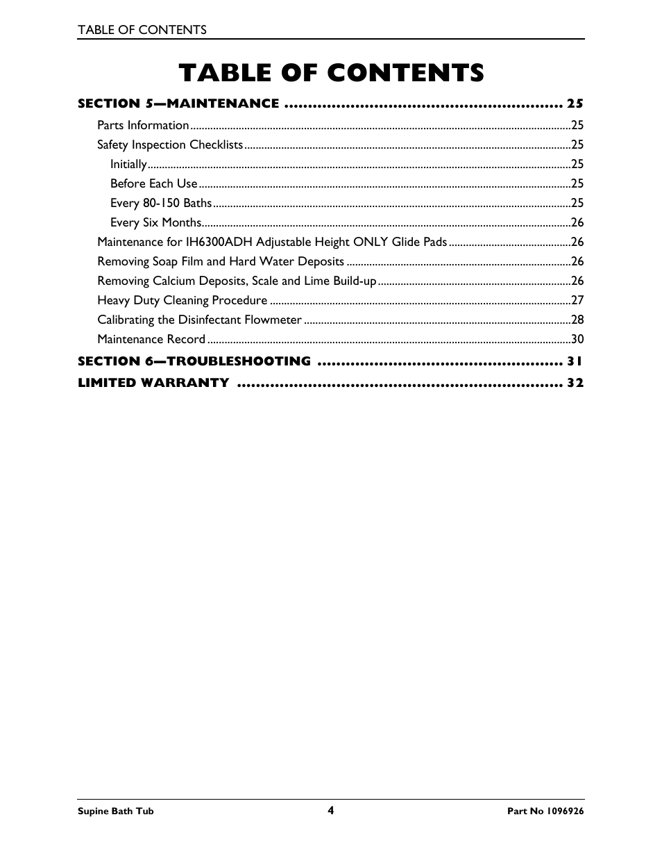 Invacare IH6300ADH User Manual | Page 4 / 32