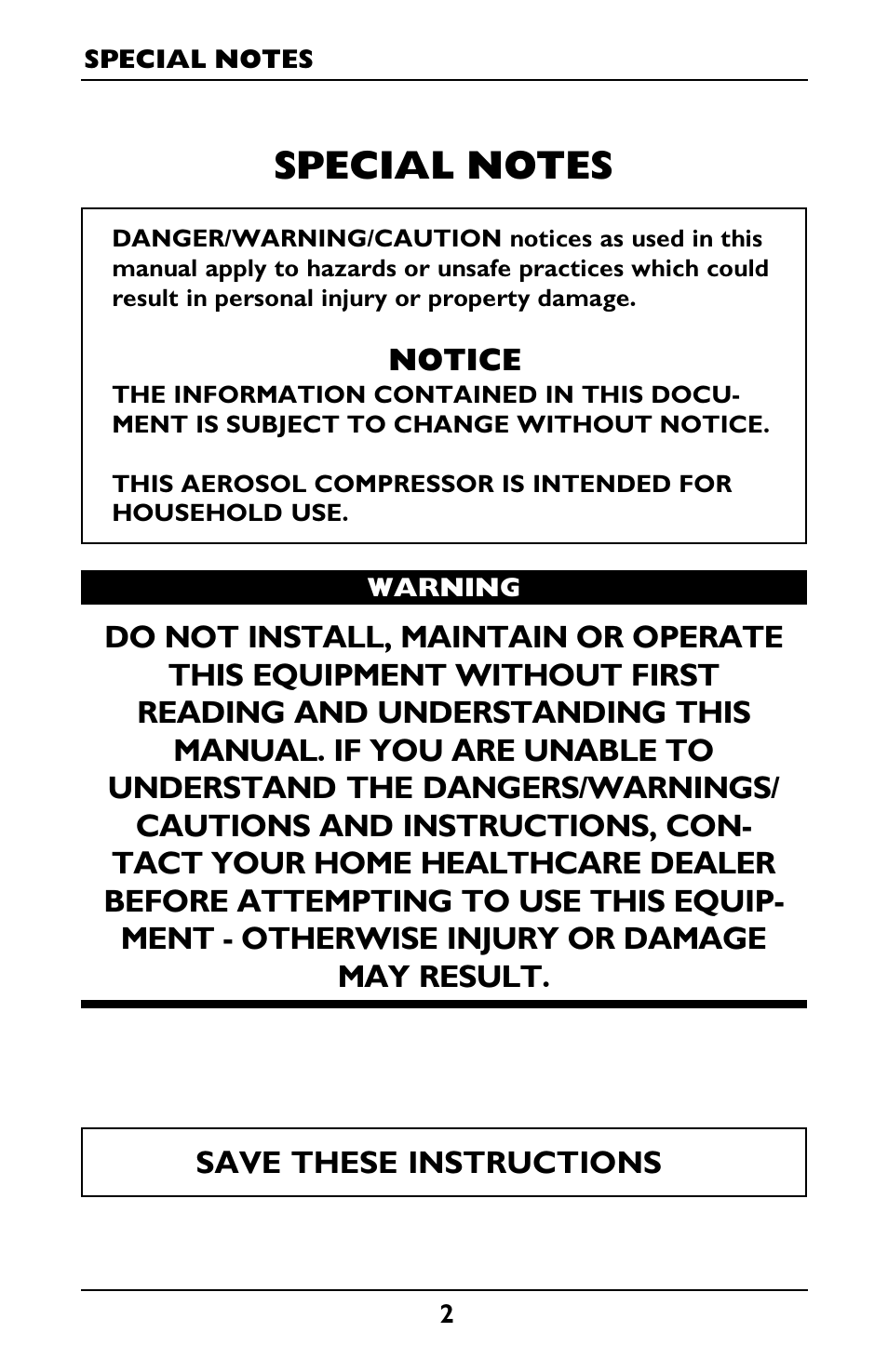 Invacare IRC1001 User Manual | Page 2 / 44