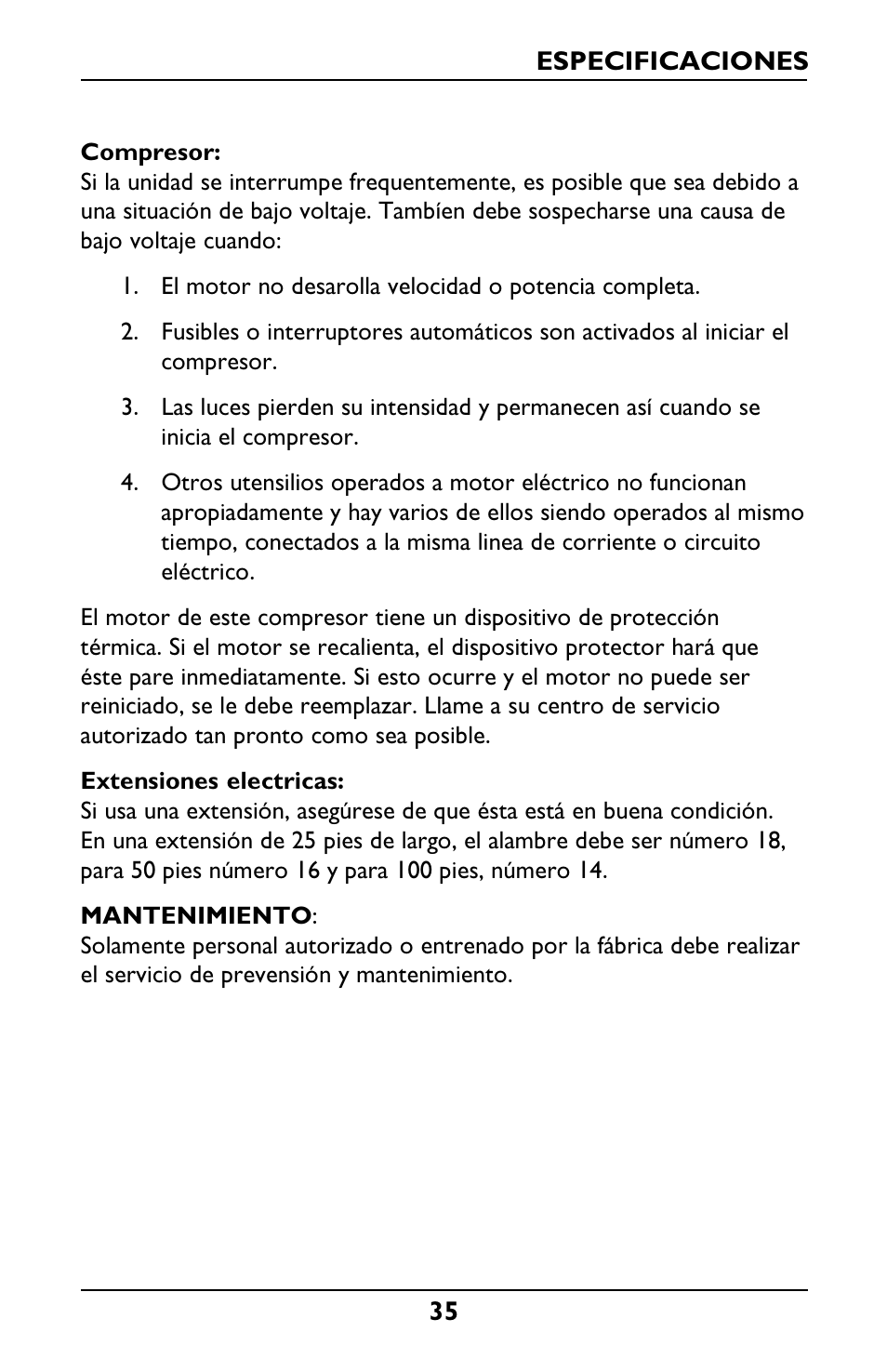Invacare IRC1001 User Manual | Page 35 / 44
