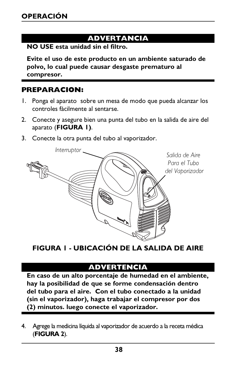 Invacare IRC1001 User Manual | Page 38 / 44