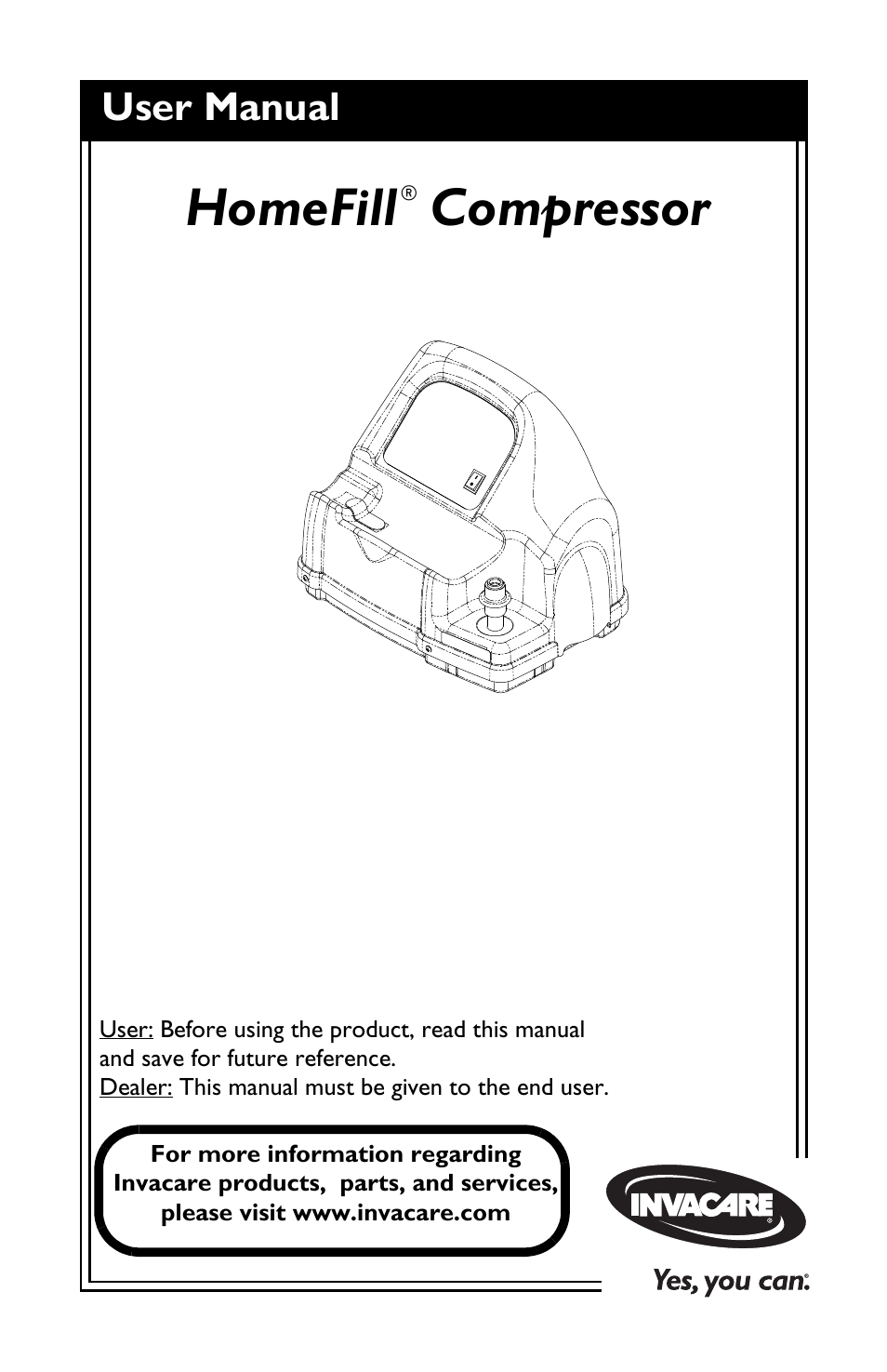 Invacare Compressor User Manual | 36 pages