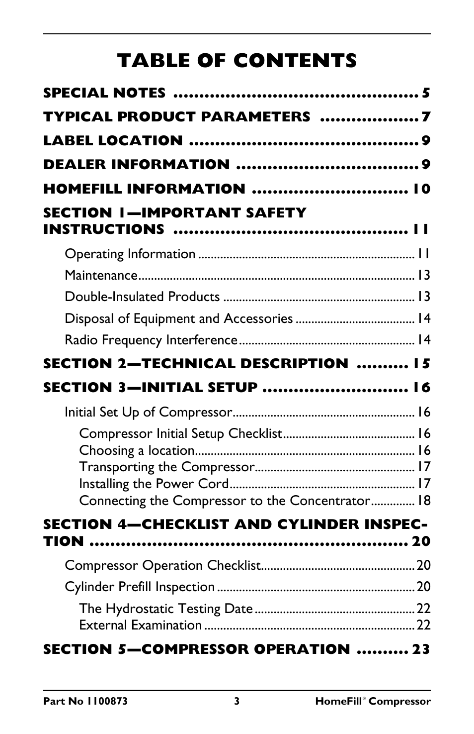 Invacare Compressor User Manual | Page 3 / 36