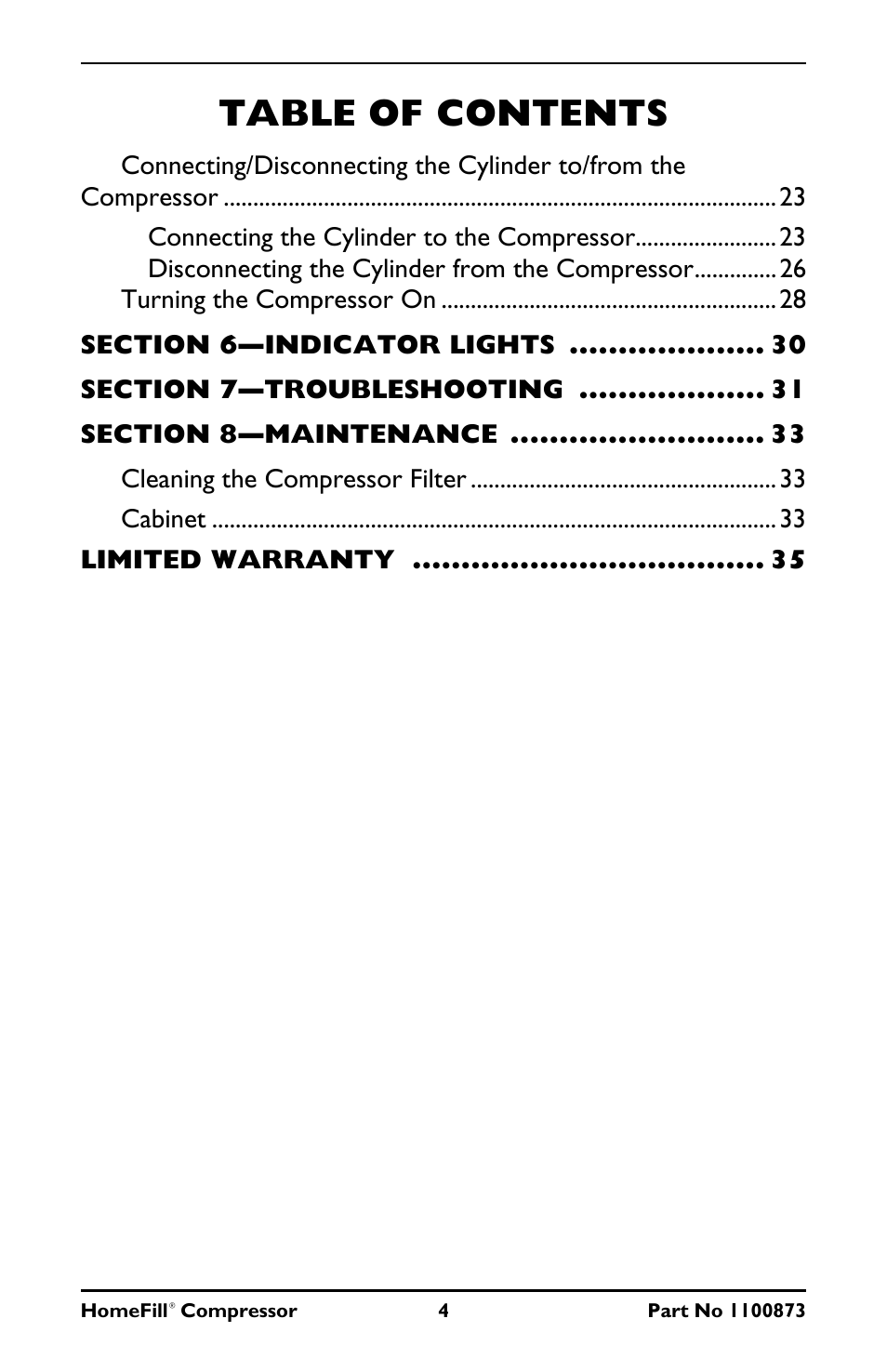 Invacare Compressor User Manual | Page 4 / 36