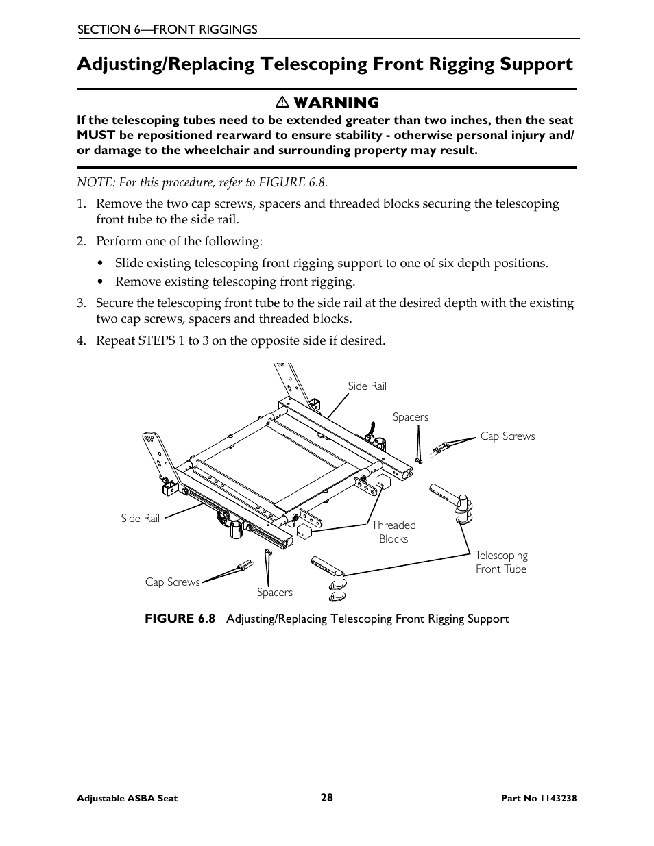 Invacare Adjustable ASBA Seat User Manual | Page 28 / 76