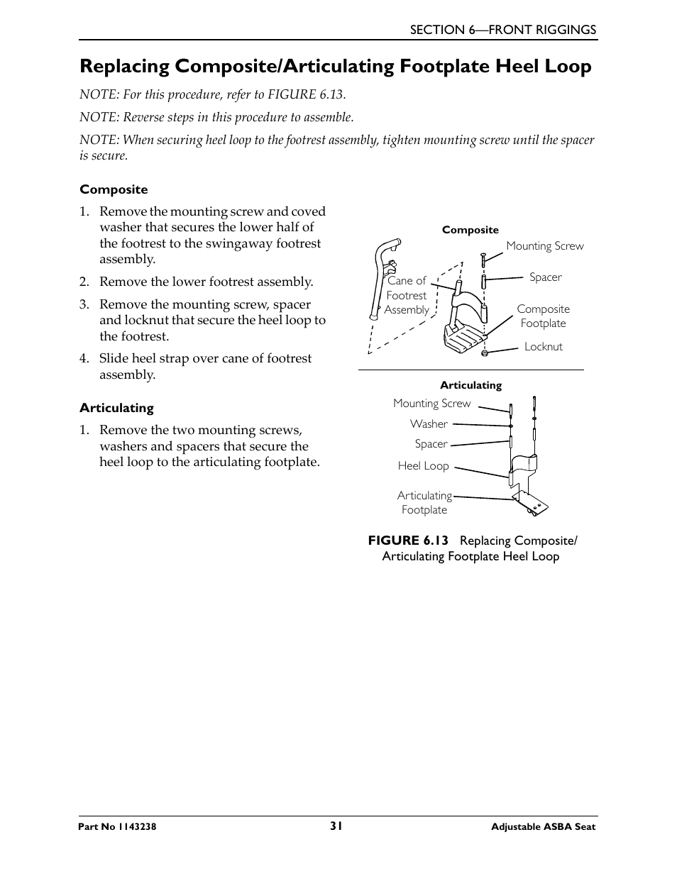 Invacare Adjustable ASBA Seat User Manual | Page 31 / 76