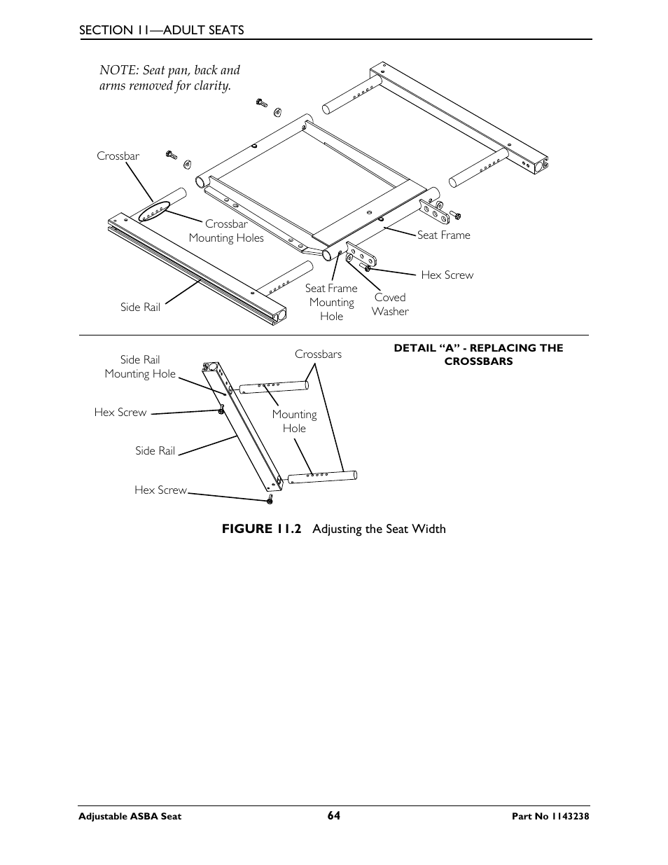 Invacare Adjustable ASBA Seat User Manual | Page 64 / 76