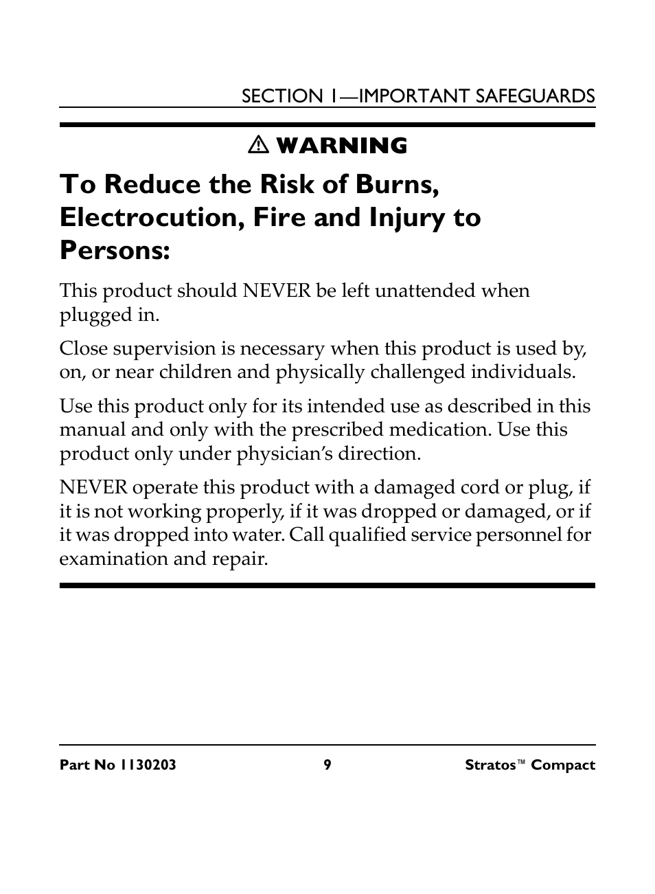 M warning, Ƽ warning | Invacare Stratos Compact IRC 1710 User Manual | Page 9 / 92