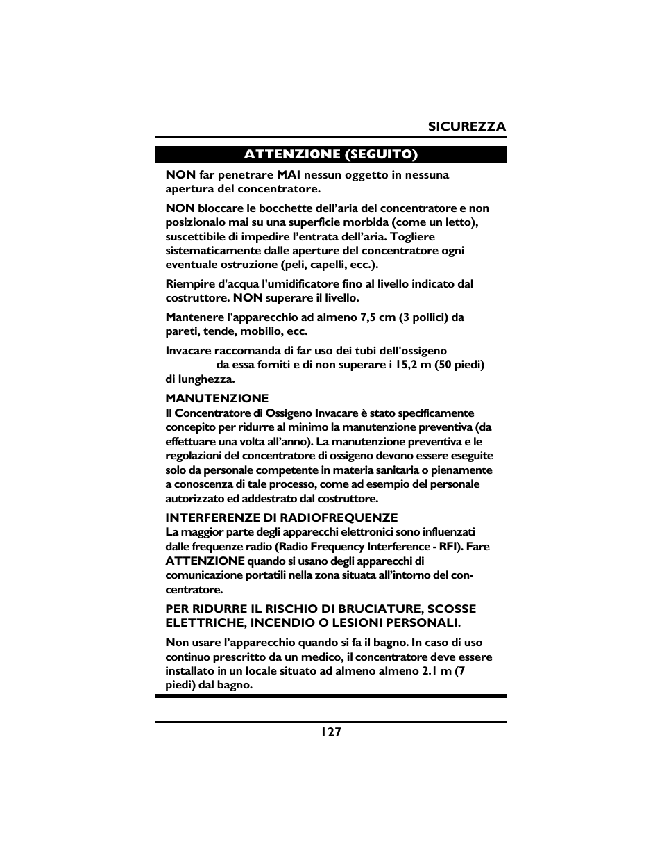 Invacare PLATINUM 5 User Manual | Page 127 / 148