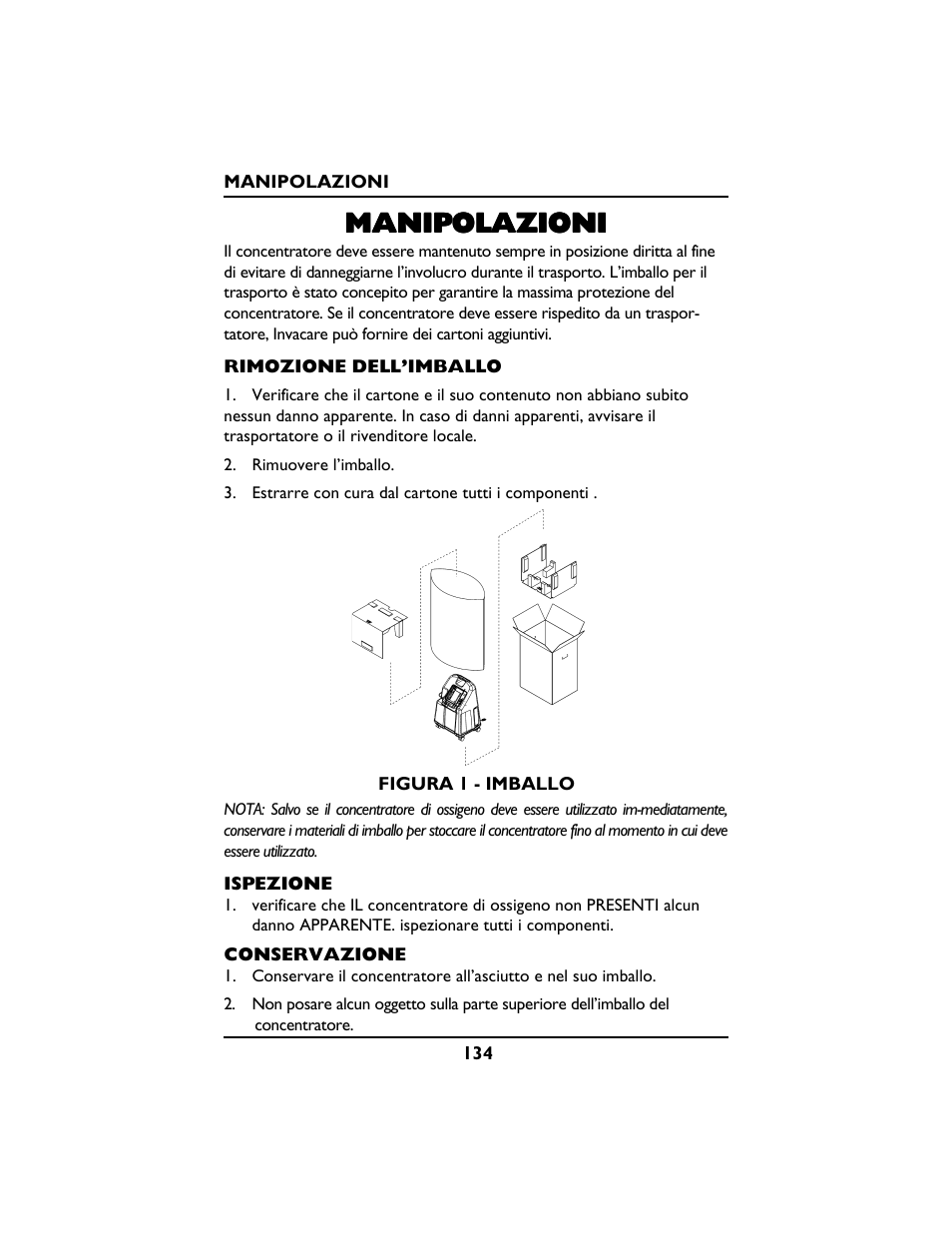 Manipolazioni | Invacare PLATINUM 5 User Manual | Page 134 / 148