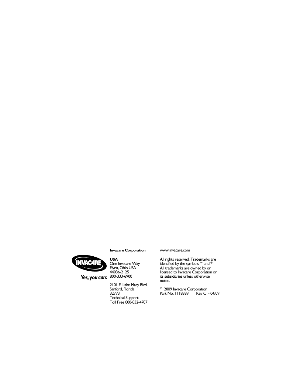 Invacare PLATINUM 5 User Manual | Page 148 / 148