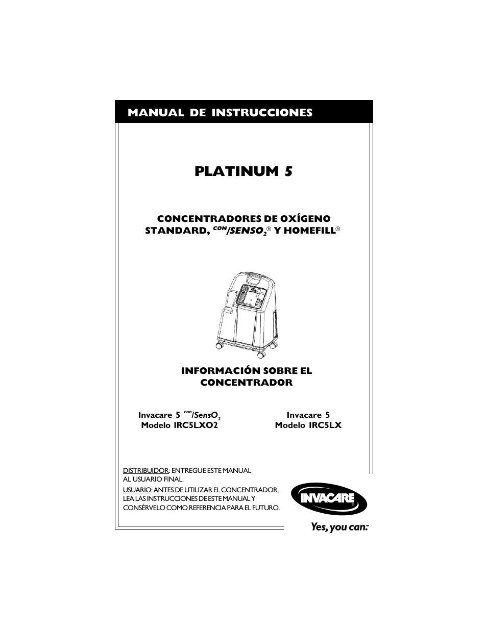 Platinum 5, Manual de instrucciones | Invacare PLATINUM 5 User Manual | Page 24 / 148