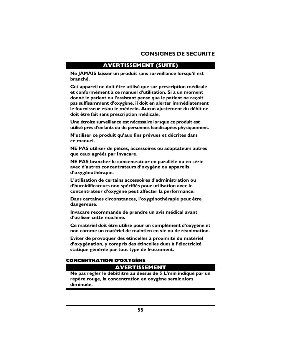 Invacare PLATINUM 5 User Manual | Page 55 / 148