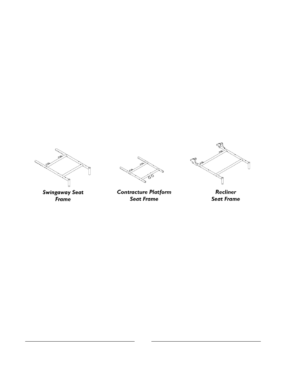 Seat frames | Invacare A-TTM User Manual | Page 16 / 84