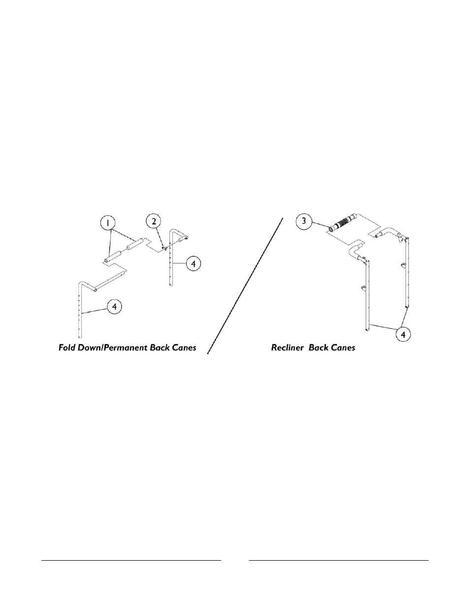 Back canes | Invacare A-TTM User Manual | Page 19 / 84