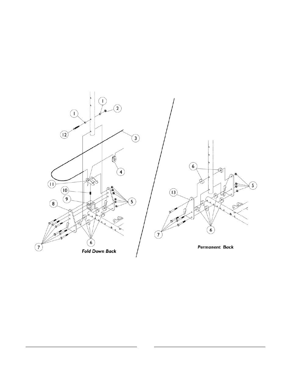 Back cane attaching hardware | Invacare A-TTM User Manual | Page 22 / 84