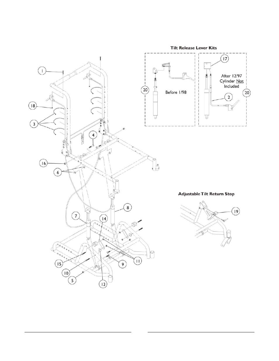 Tilt hardware | Invacare A-TTM User Manual | Page 30 / 84