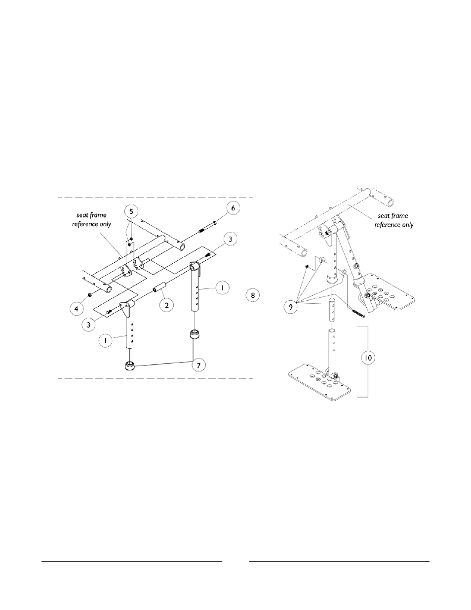 Bilateral contracture footrest | Invacare A-TTM User Manual | Page 74 / 84