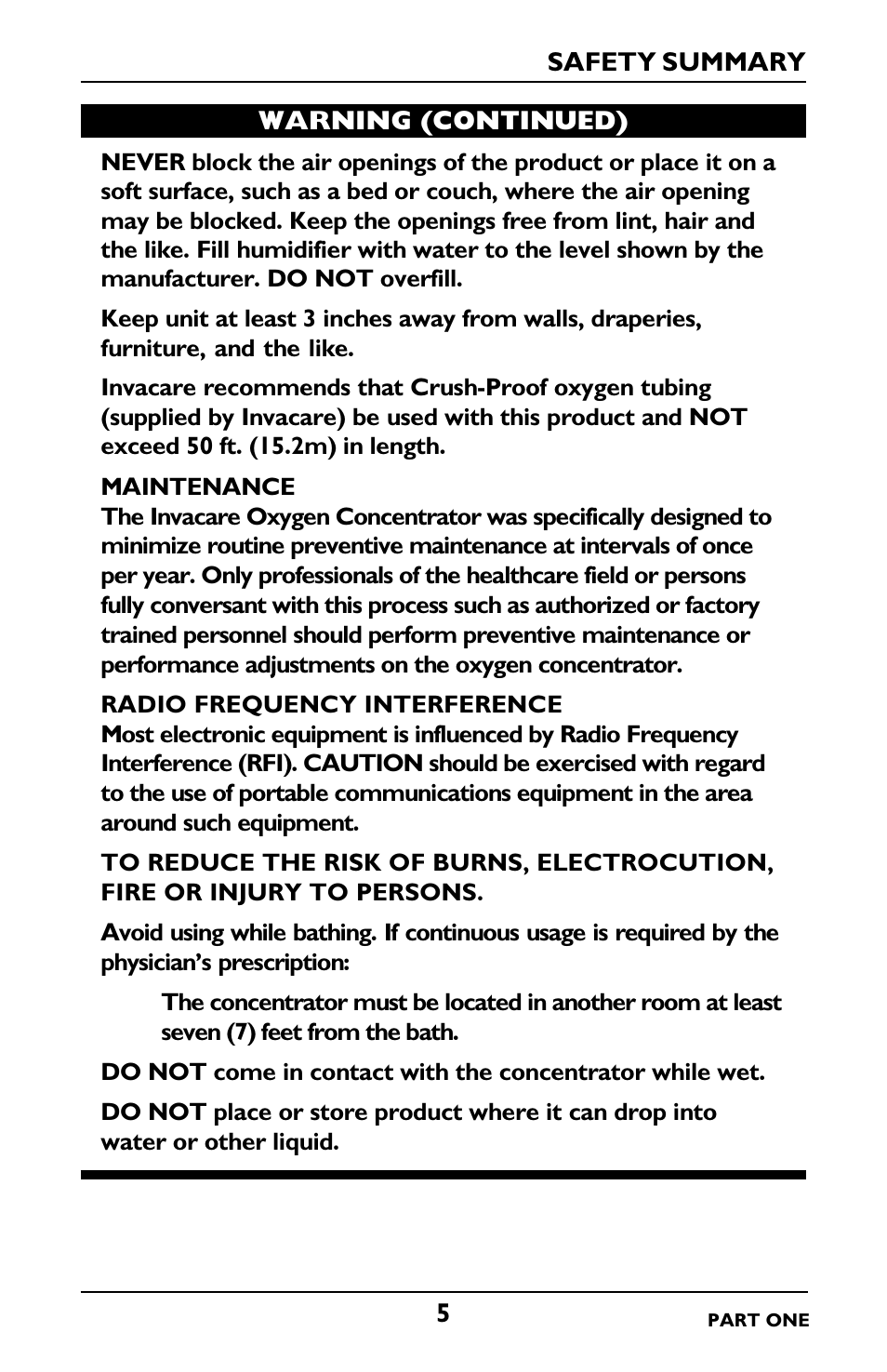 Invacare IRC5LXO2 User Manual | Page 5 / 92