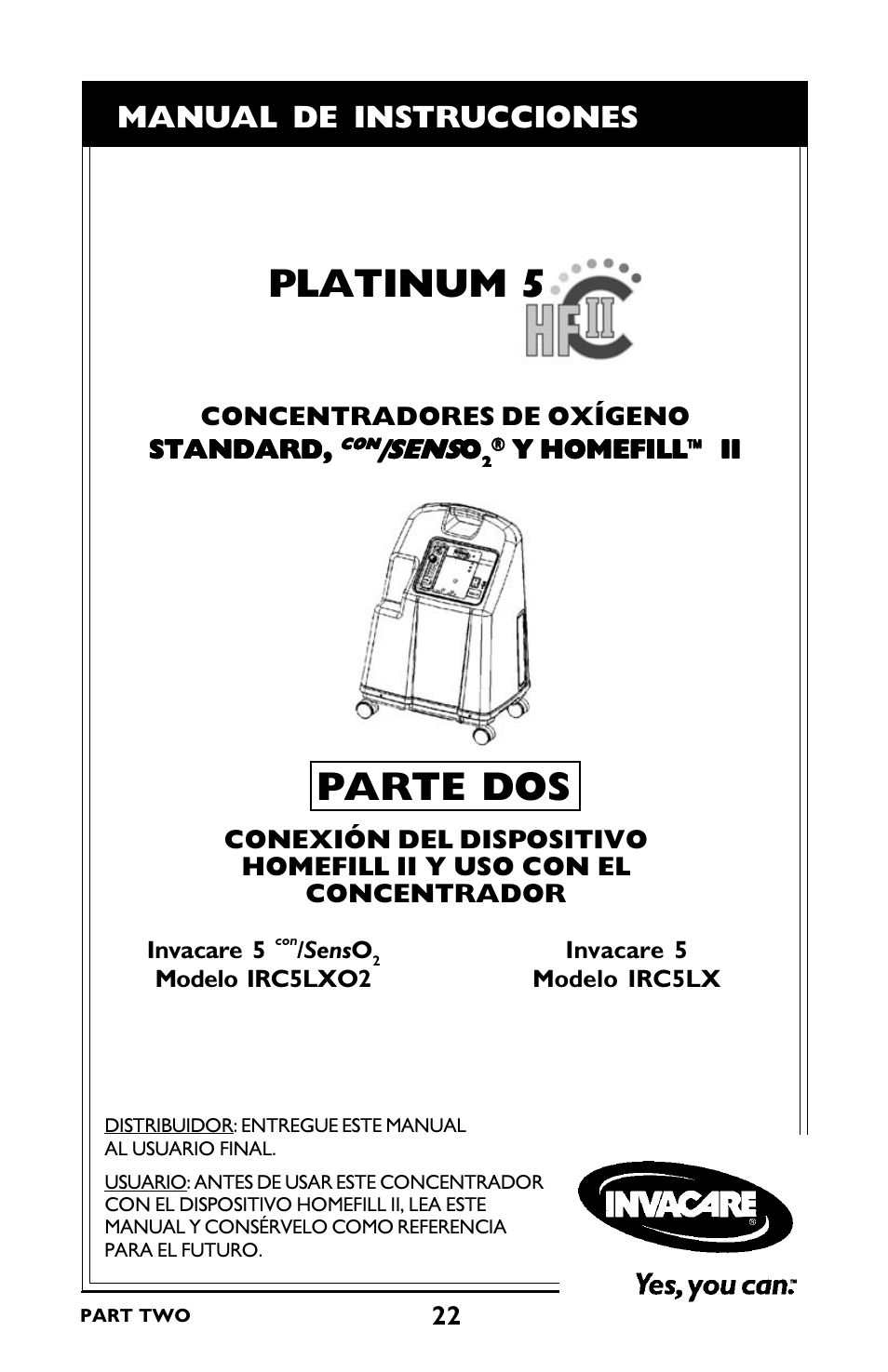 Platinum 5, Parte dos, Manual de instrucciones | Invacare IRC5LXO2 User Manual | Page 70 / 92