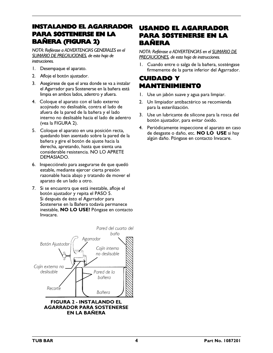 Invacare 705 User Manual | Page 4 / 8