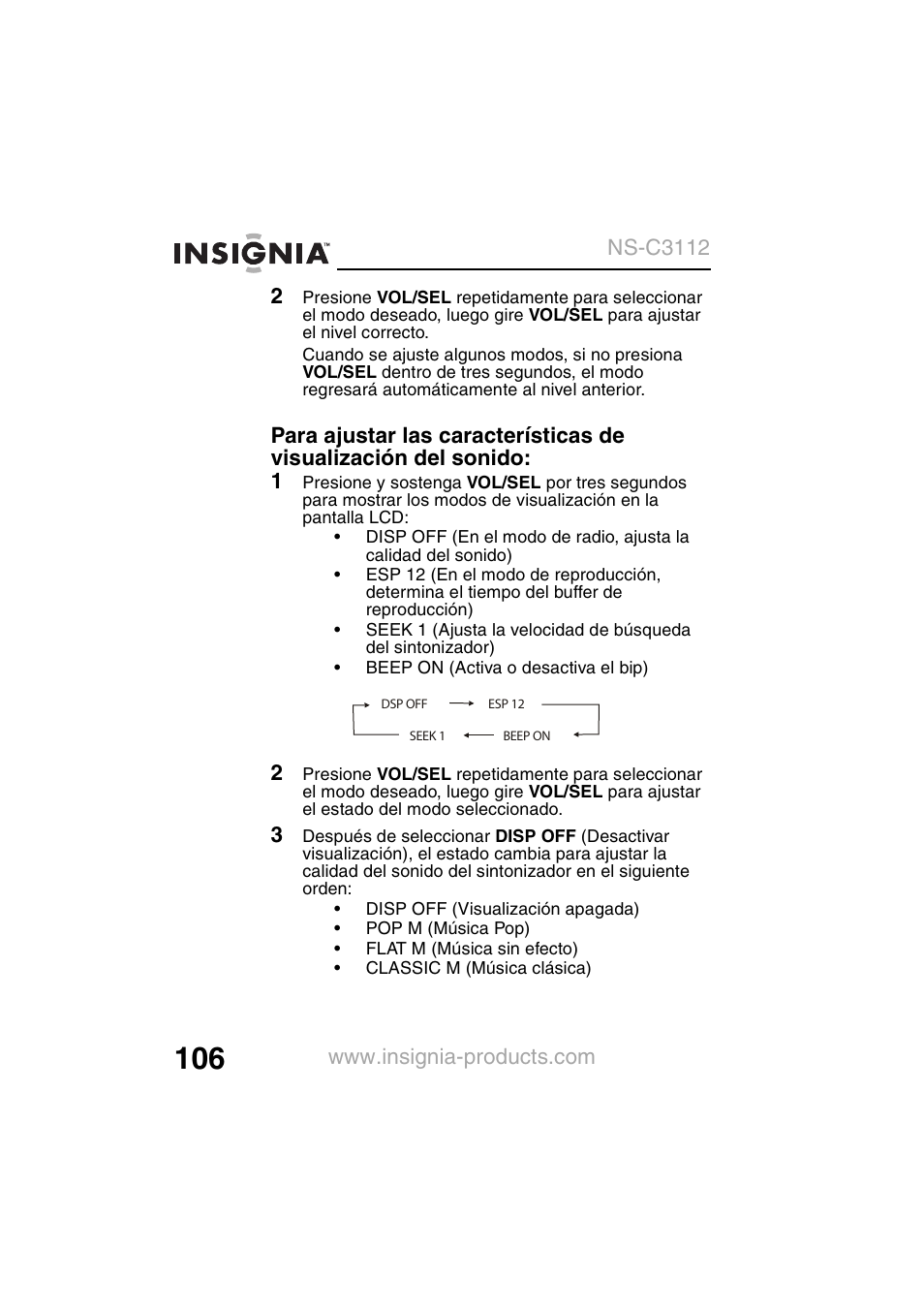 Insignia NS-C3112 User Manual | Page 108 / 136