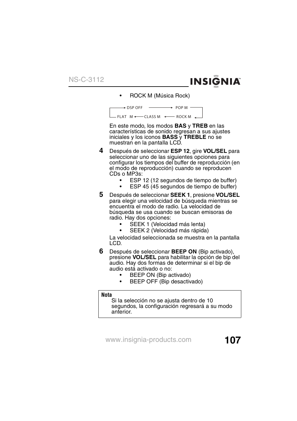 Ns-c-3112 | Insignia NS-C3112 User Manual | Page 109 / 136
