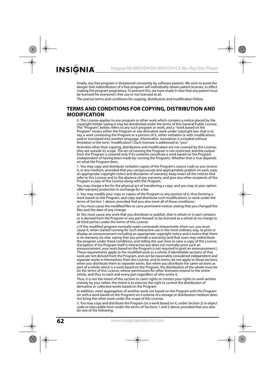 Insignia NS-BRDVD4-CA User Manual | Page 62 / 73