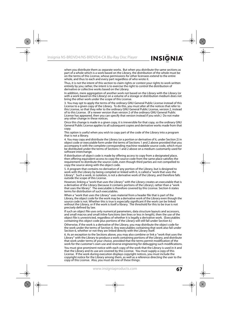 Insignia NS-BRDVD4-CA User Manual | Page 67 / 73