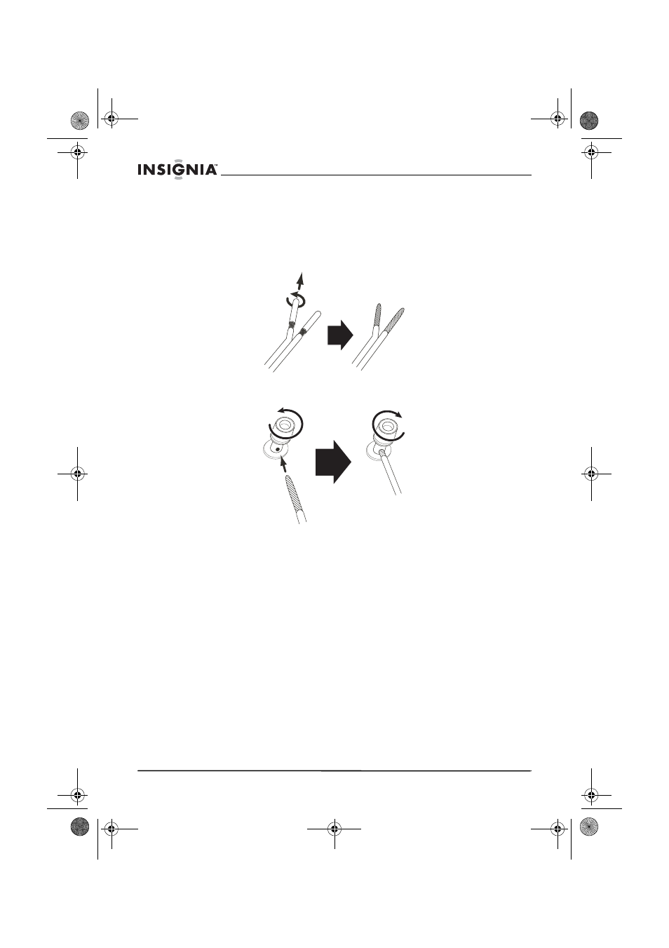 Instalación de sus altavoces de estante, Para conectar sus altavoces a su amplificador | Insignia NS-B2111 User Manual | Page 12 / 16