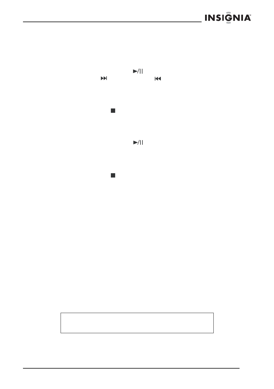 Using repeat mode, To use repeat mode to repeat a single track, To use repeat mode to repeat an entire cd | Using random mode, To play random tracks on a cd, Using the alarm clock, To set the clock | Insignia NS-C2116 User Manual | Page 13 / 68